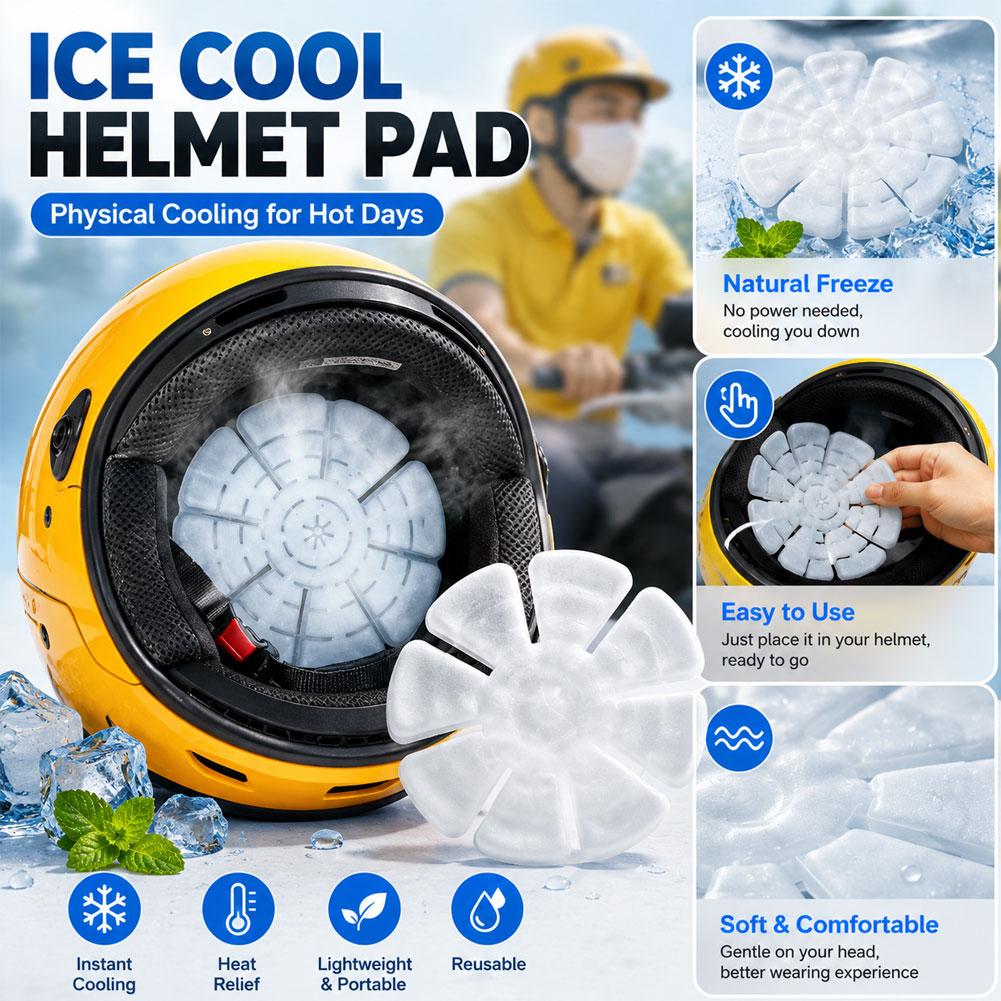 Energy Gel Pack - 夏用冷却ジェルアイスパック、調整可能な冷却パッド、ヘルメットや帽子用、保冷、再利用可能な冷湿布、旅行やアウトドアアクセサリーに