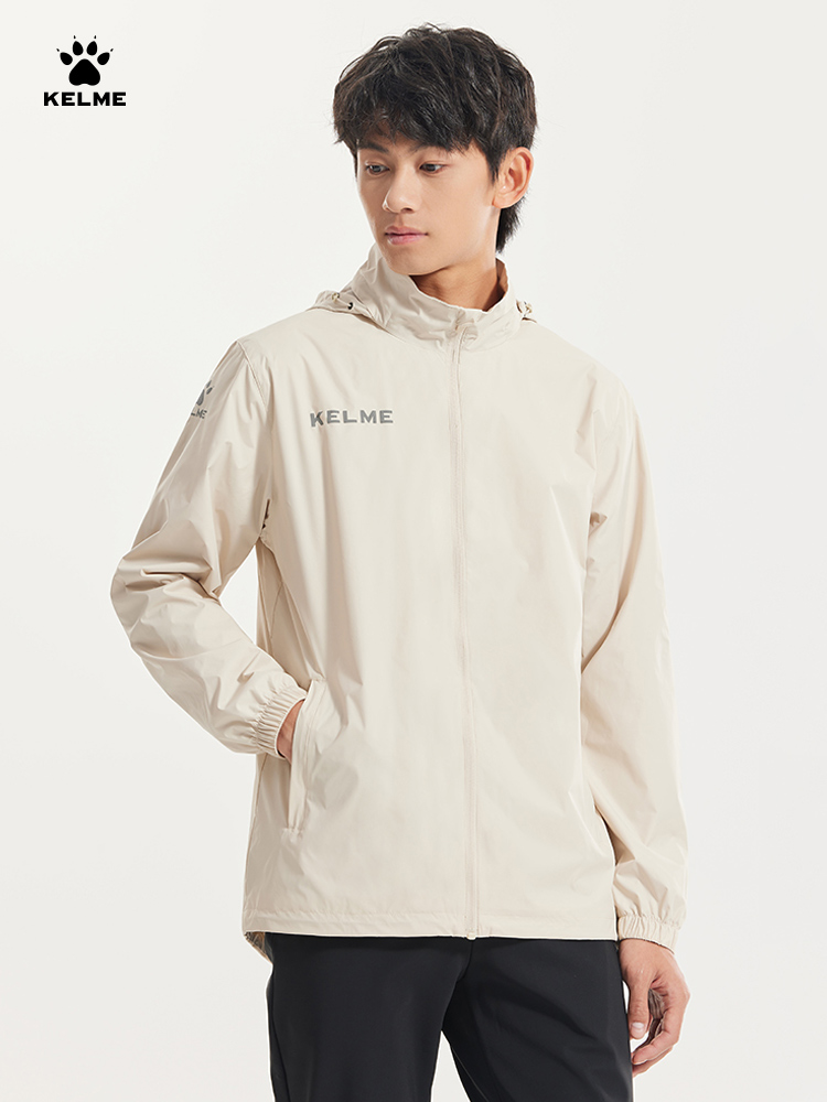 Running Gear Jacket - Kelme-メンズスポーツウインドブレーカー、防風、サッカー、防水、ランニング、屋外トレーニングジャケット、パンチ、夏