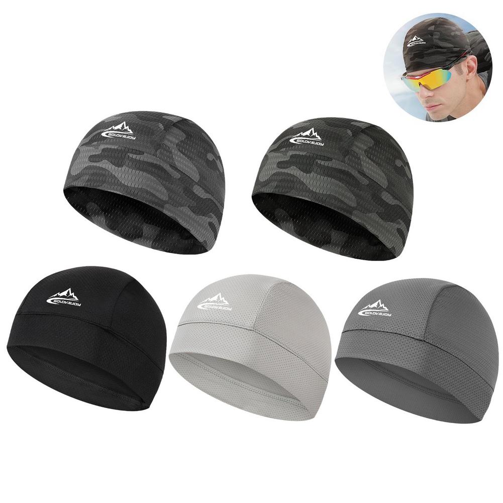 Running Gear Hat - 夏用冷却サイクリングキャップ日焼け止め速乾性ヘルメットライナー汗吸収サイクリングランニングオートバイ帽子男性用