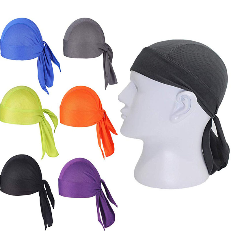 Running Gear Hat - 速乾性吸汗ビーニーサイクリングキャップヘッドスカーフ海賊帽子男性女性ランニング乗馬バンダナヘッドスカーフ Ciclismo