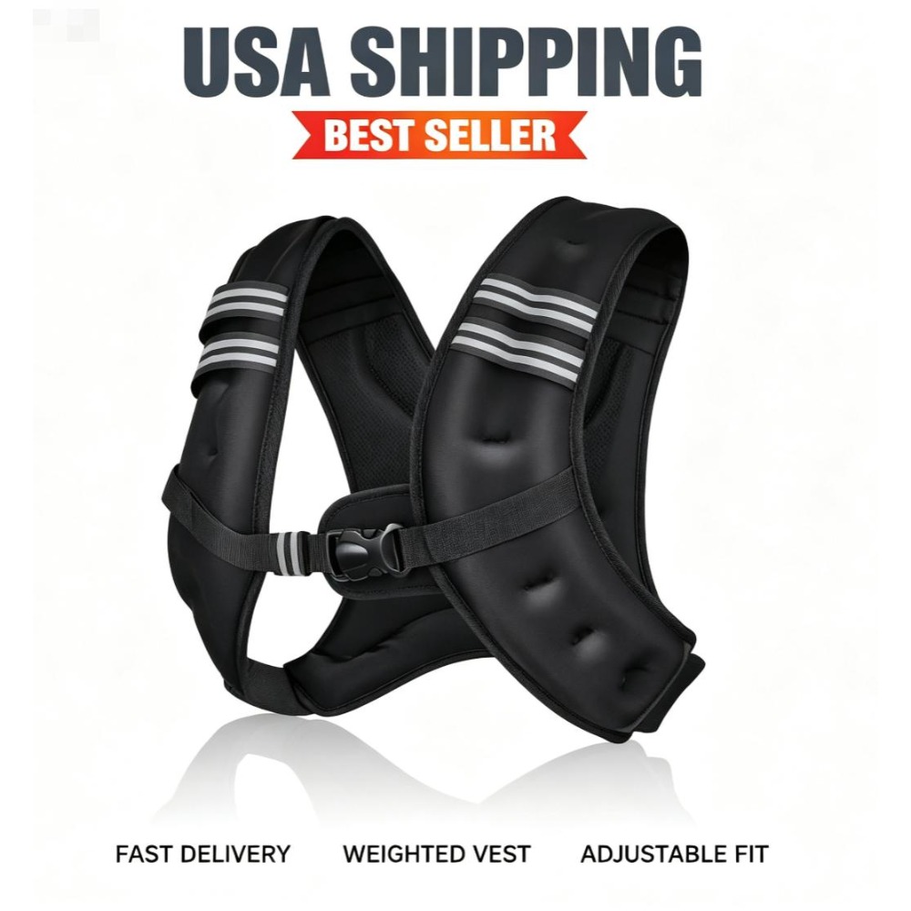 Running Hydration Vest - フィットネスウェイトベスト、鉄製ペレット入り、調節可能なストラップ、ネオプレン製ワークアウトベスト、ランニング、ウォーキング、トレーニング用、男女兼用、子供用