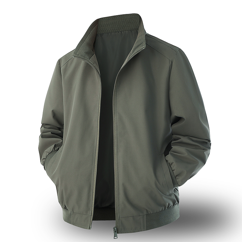 Running Gear Jacket - メンズクラシックビジネスジャケットウインドブレーカージッパージャケットターンダウンカラー秋男性フォーマルトレンチコート春男性服