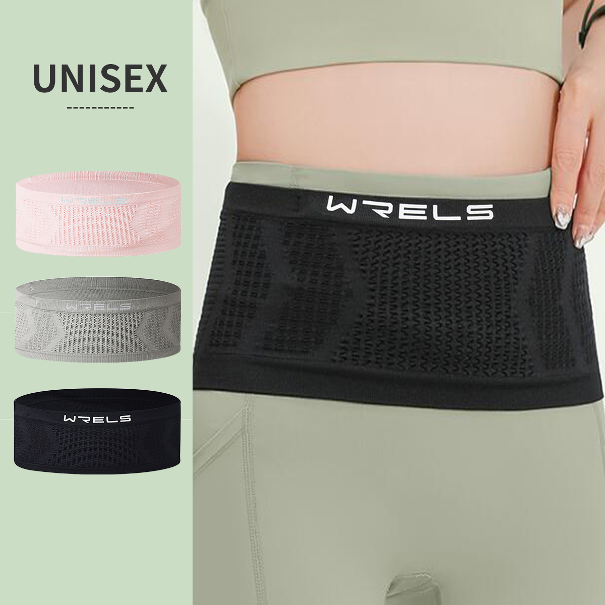 Running Gear To Hold Phone - WRELS 目に見えないウエストバッグ軽量通気性弾性ランニング電話バッグ折りたたみジムウエストベルトバッグポータブルサイクリングバッグ