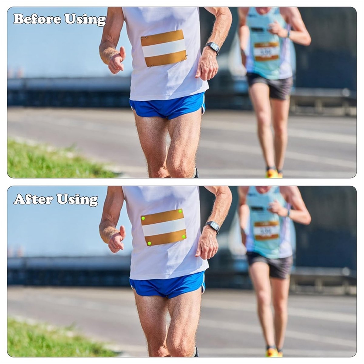 Running Gear For Marathon - ABJX 12個入り ランニングビブクリップ マラソンナンバーバックル レースビブ固定用 ランニングギア固定用ファスナークリップ