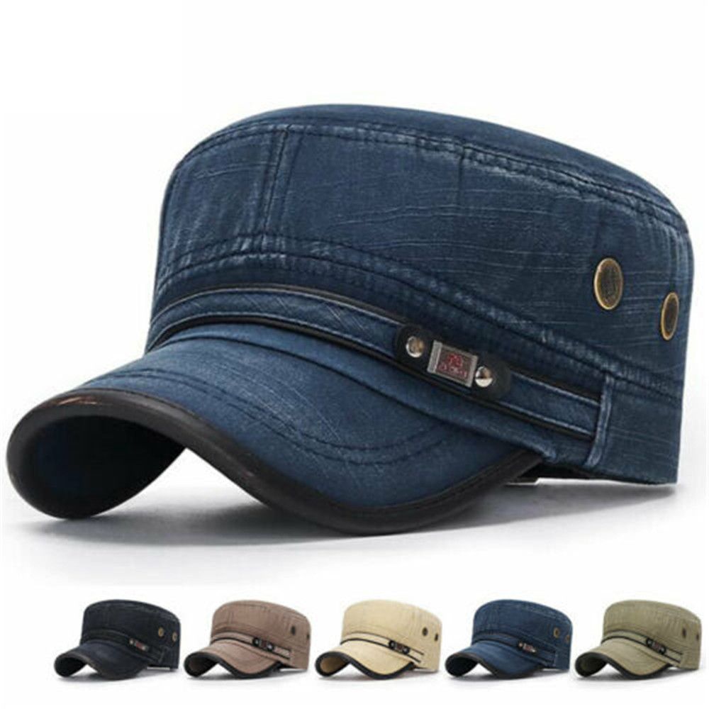 Running Gear Hat - メンズ通気性ミリタリーキャップ、アウトドアスポーツ、速乾性、カデットアーミーキャップ、フラットトップハット、サイクリング、ランニング、野球、夏