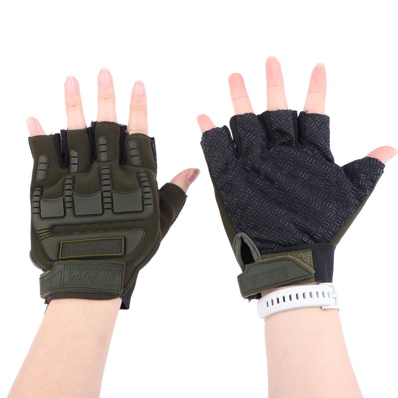 通気性のあるハーフフィンガーキッズグローブ滑り止め耐衝撃サイ - Running Gear Girls のレビューと価格