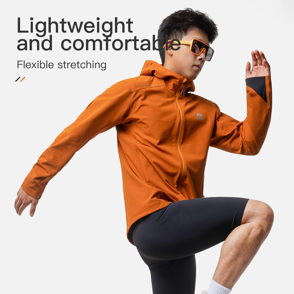 Aonijie-男性用フード付きジャケット,防風,防熱,キャ - Running Gear Jacket のレビューと価格