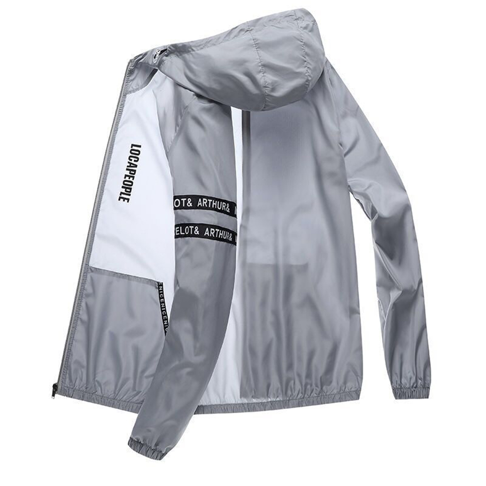 日焼け防止男性夏サイクリングジャケットスポーツカジュアルユー - Running Gear Jacket のレビューと価格