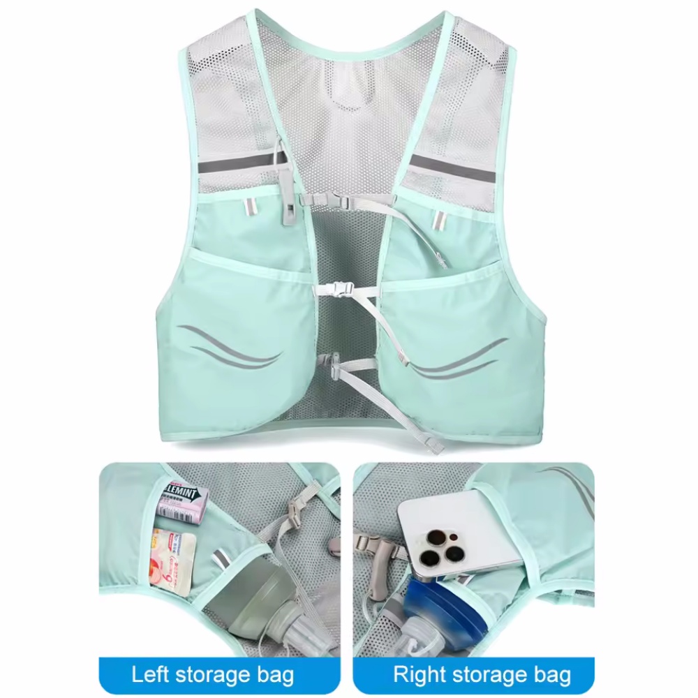 反射ランニングベスト水分補給ランニングチェストバッグ超軽量サ - Running Hydration Vest のレビューと価格