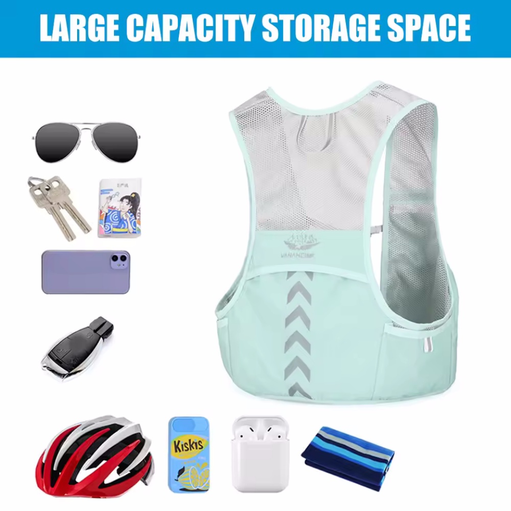 反射ランニングベスト水分補給ランニングチェストバッグ超軽量サ - Running Hydration Vest のレビューと価格