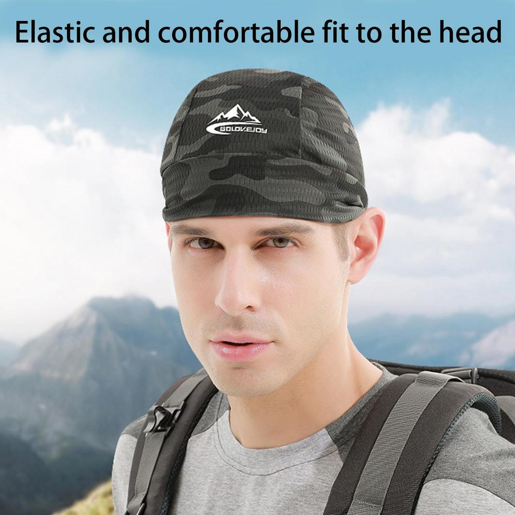 夏用冷却サイクリングキャップ日焼け止め速乾性ヘルメットライナ - Running Gear Hat のレビューと価格