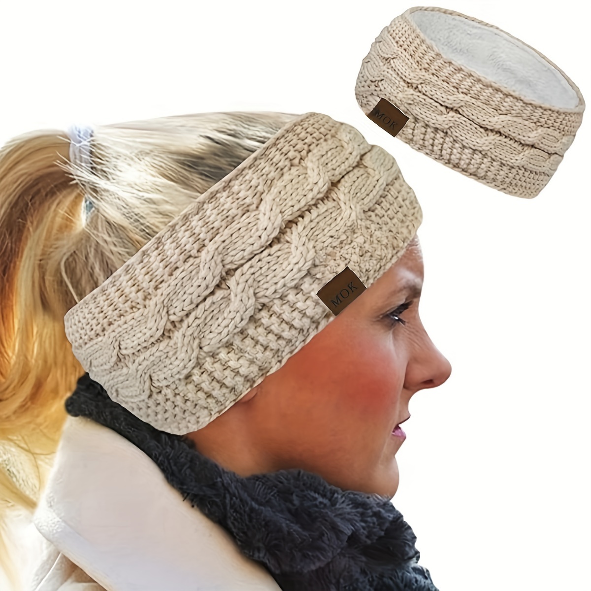 冬サイクリングヘッドバンド防風肥厚ぬいぐるみ耳保護帽子女性屋 - Running Gear Hat のレビューと価格