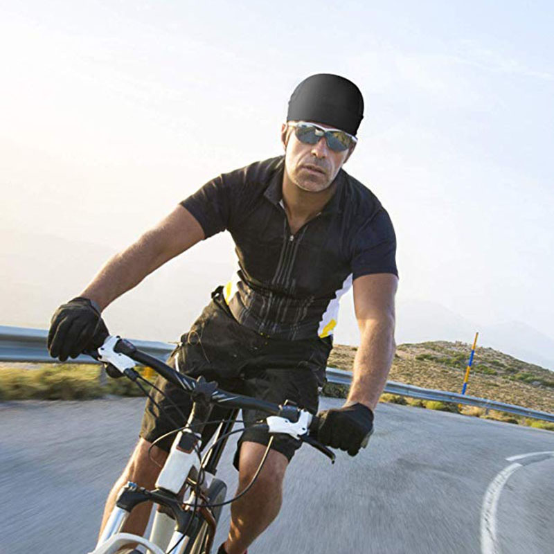 速乾性吸汗ビーニーサイクリングキャップヘッドスカーフ海賊帽子 - Running Gear Hat のレビューと価格