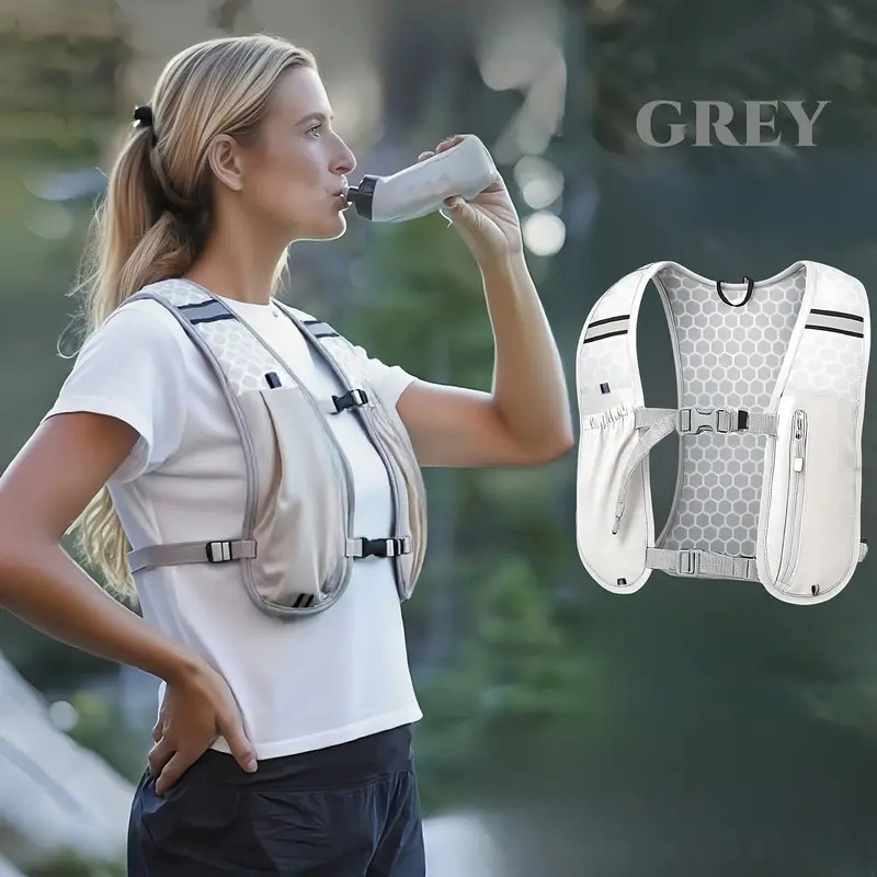 新しいランニングウォーターボトル収納ベスト軽量ランニングベス - Running Hydration Vest のレビューと価格