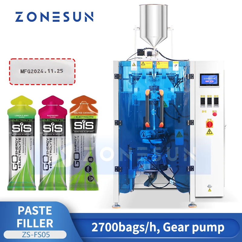 ZONESUN ZS-FS05 自動ペースト充填機 VFFS - Energy Gel Pack のレビューと価格