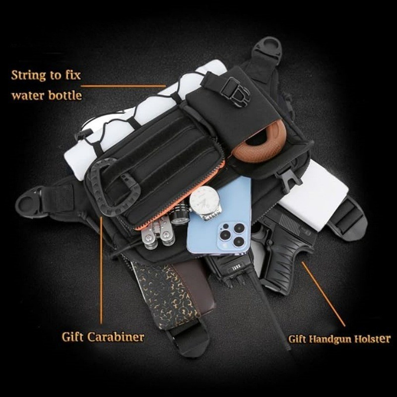 タクティカルチェストバッグ メンズベスト EDC 防水 盗難 - Running Hydration Vest のレビューと価格