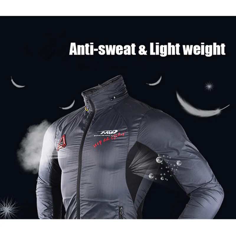 男性と女性のための防水サイクリングジャケット,反射性,防風, - Running Gear Jacket のレビューと価格