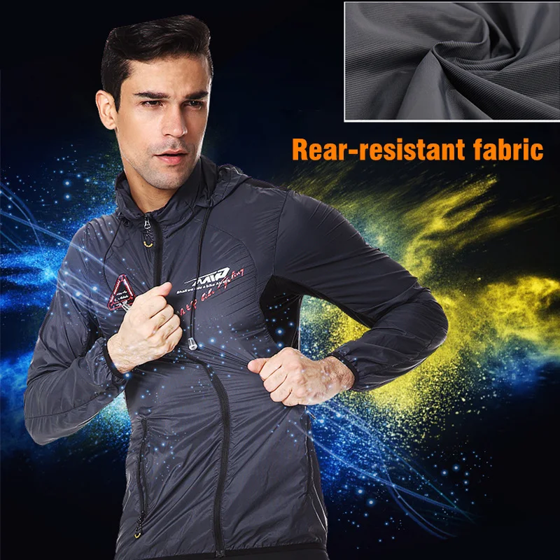 男性と女性のための防水サイクリングジャケット,反射性,防風, - Running Gear Jacket のレビューと価格