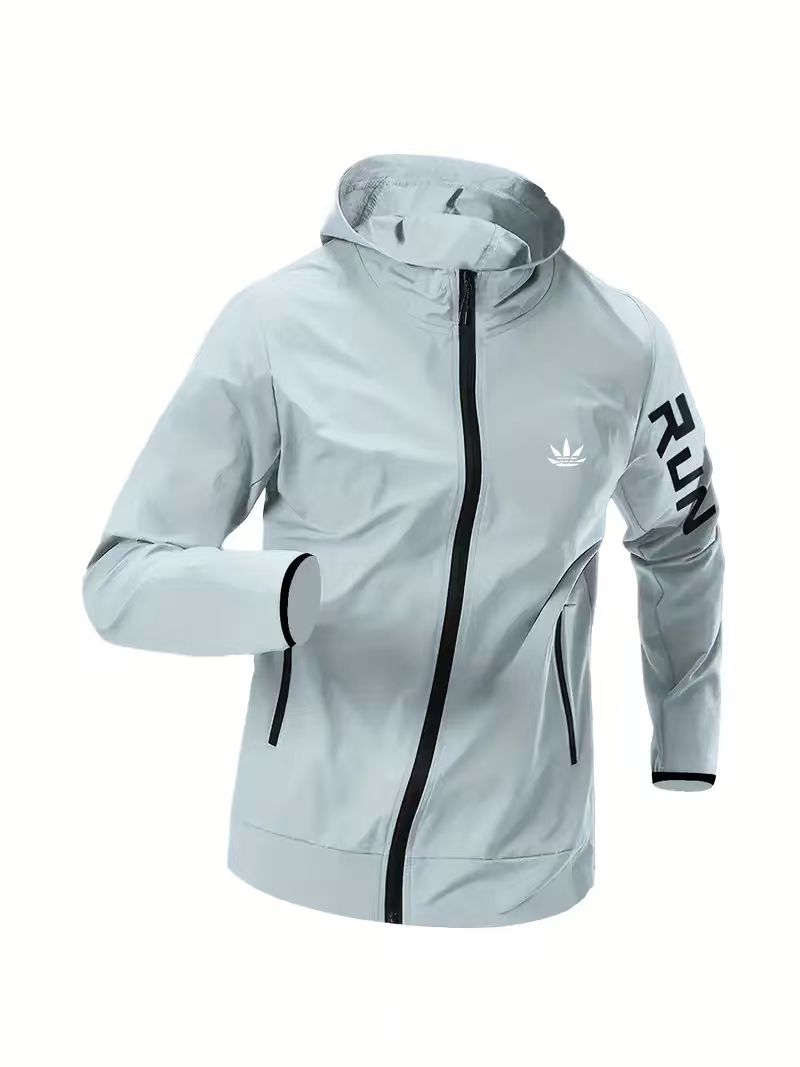 メンズ ランニング フード付き ウィンドブレーカー ジャケッ - Running Gear Jacket のレビューと価格