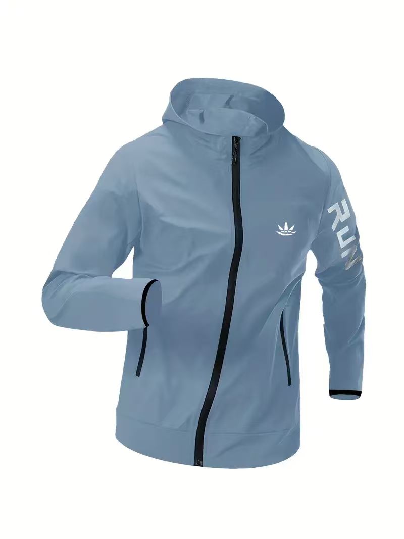 メンズ ランニング フード付き ウィンドブレーカー ジャケッ - Running Gear Jacket のレビューと価格