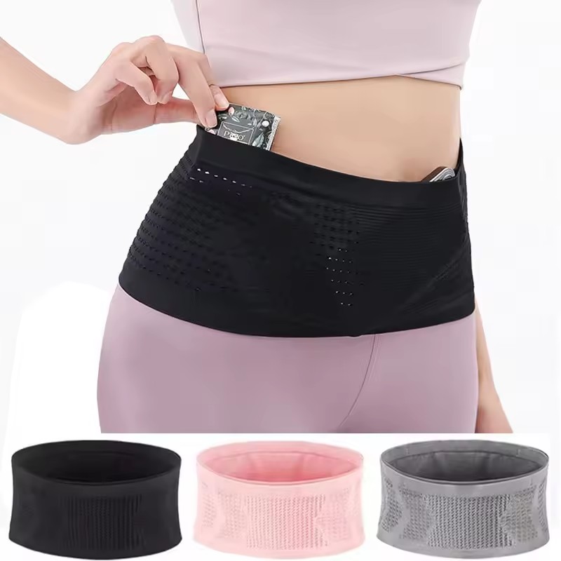 シームレスな目に見えないランニングウエストベルトバッグジムバ - Running Gear To Hold Phone のレビューと価格
