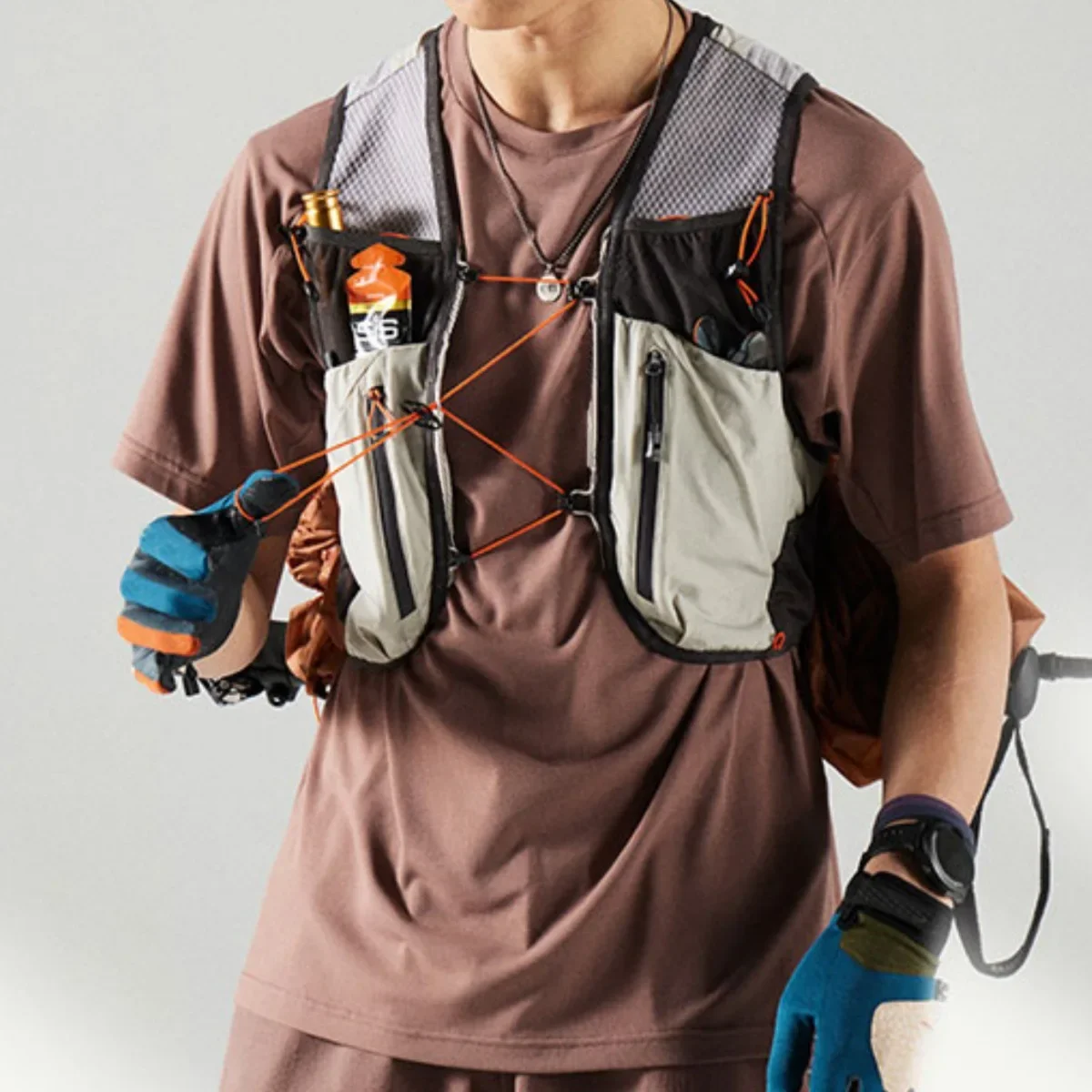夏用アウトドアハイキング多機能ショルダーオフロードランニング - Running Hydration Vest のレビューと価格