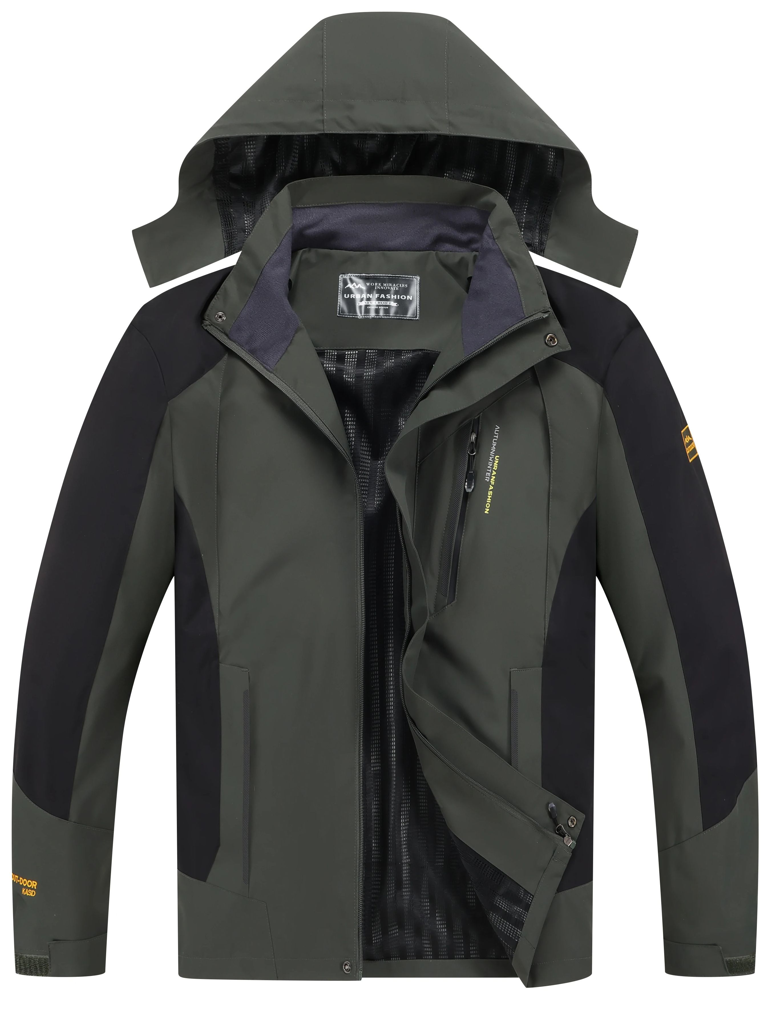 メンズ防水ハイキングジャケット 大きいサイズ 防風 ウィンド - Running Gear Jacket のレビューと価格