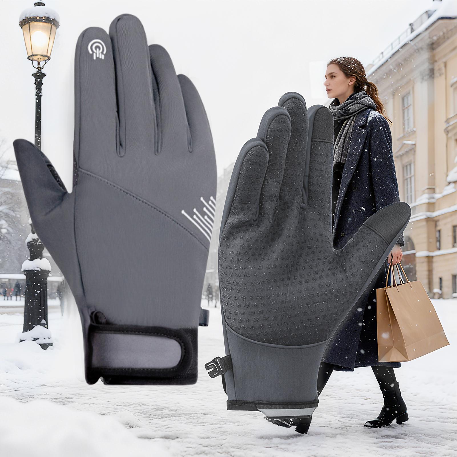 冬用手袋 女性用 防風 タッチスクリーン対応 寒さ対策 スノ - Running Gear In The Cold のレビューと価格