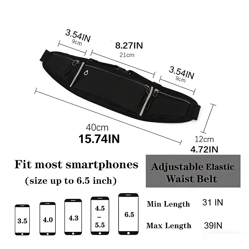 プロのランニングウエストバッグスポーツベルトポーチ携帯電話ケ - Running Gear To Hold Phone のレビューと価格