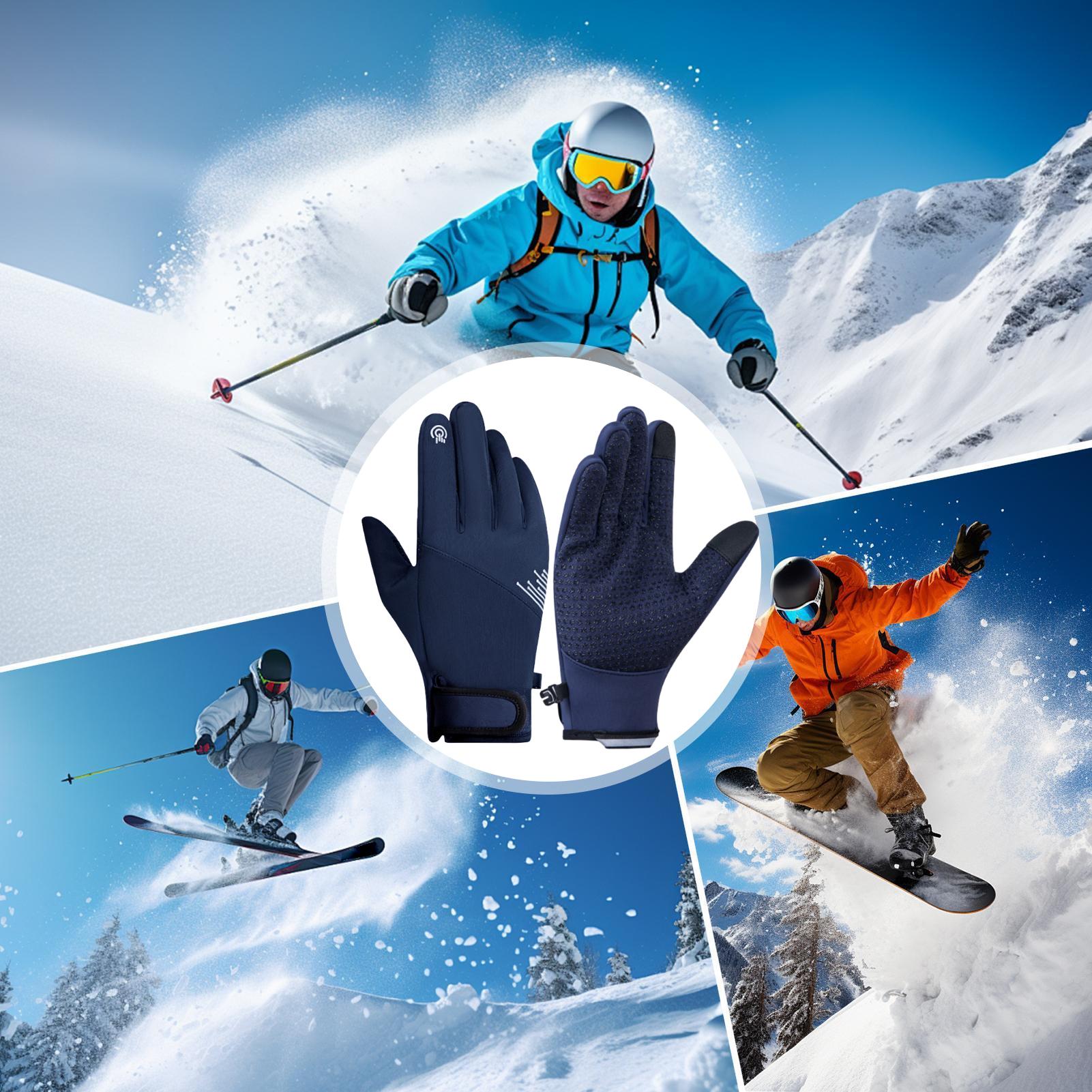冬用手袋 メンズ 防風 タッチスクリーン対応 寒さ対策 スノ - Running Gear In The Cold のレビューと価格