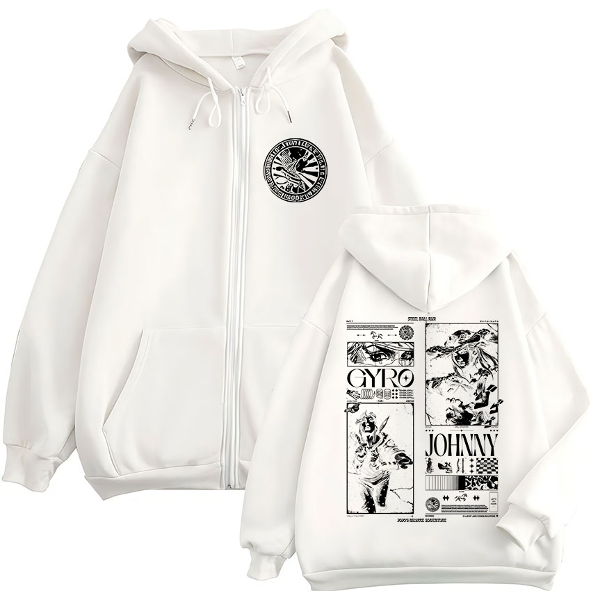 アニメジョジョの奇妙な冒険スティールボールランジッパーパーカ - Running Gear Jacket のレビューと価格