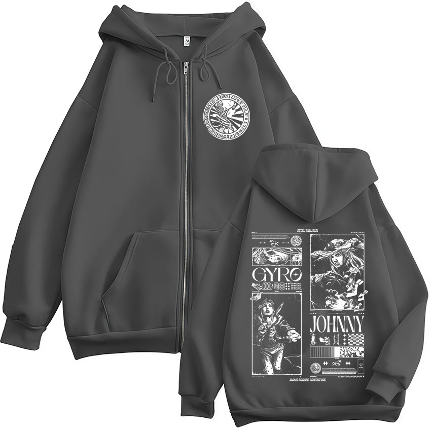 アニメジョジョの奇妙な冒険スティールボールランジッパーパーカ - Running Gear Jacket のレビューと価格