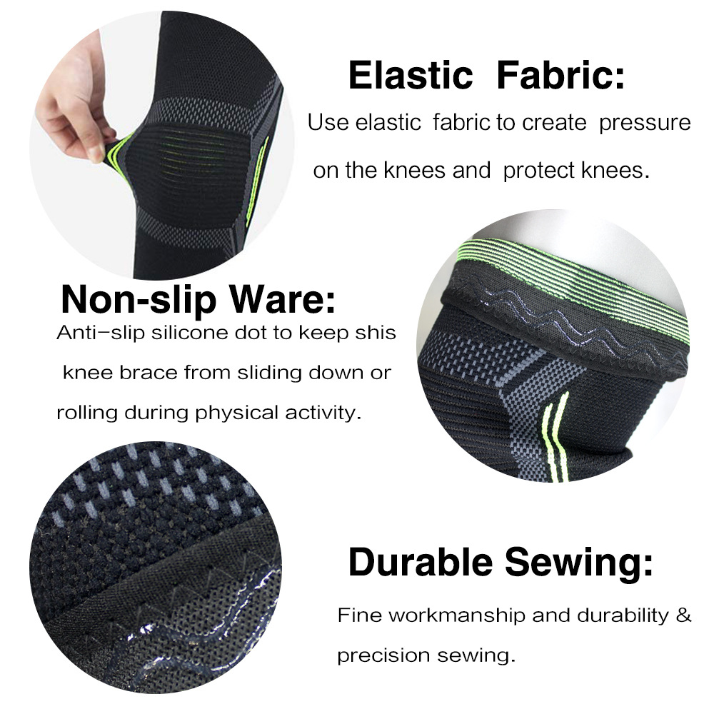 シングル膝パッドニットナイロンスポーツ乗馬保護具ランニングバ - Running Gear In The Cold のレビューと価格