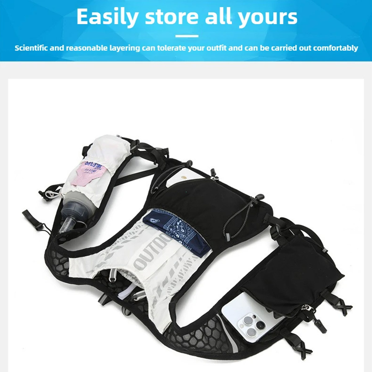 プロフェッショナルクロスカントリーランニングベストバックパッ - Running Gear For Marathon のレビューと価格