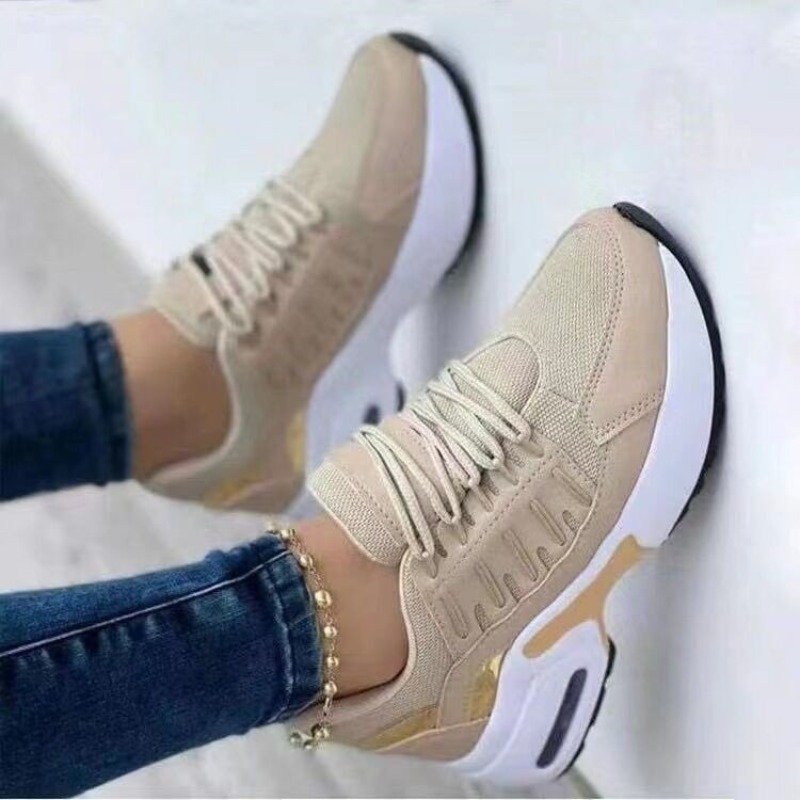 レディースファッションスニーカープラットフォームエアクッショ - Running Gear Ladies のレビューと価格