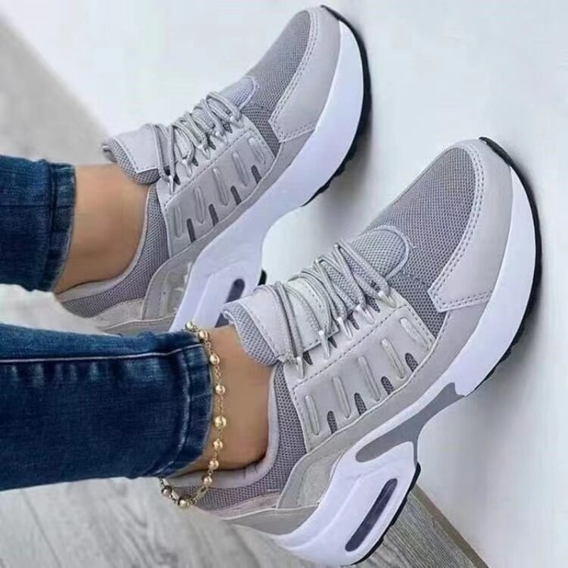 レディースファッションスニーカープラットフォームエアクッショ - Running Gear Ladies のレビューと価格