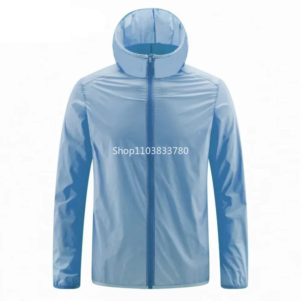 メンズフード付き日焼け止めジャケット 軽量アウトドアウィンド - Running Gear Jacket のレビューと価格