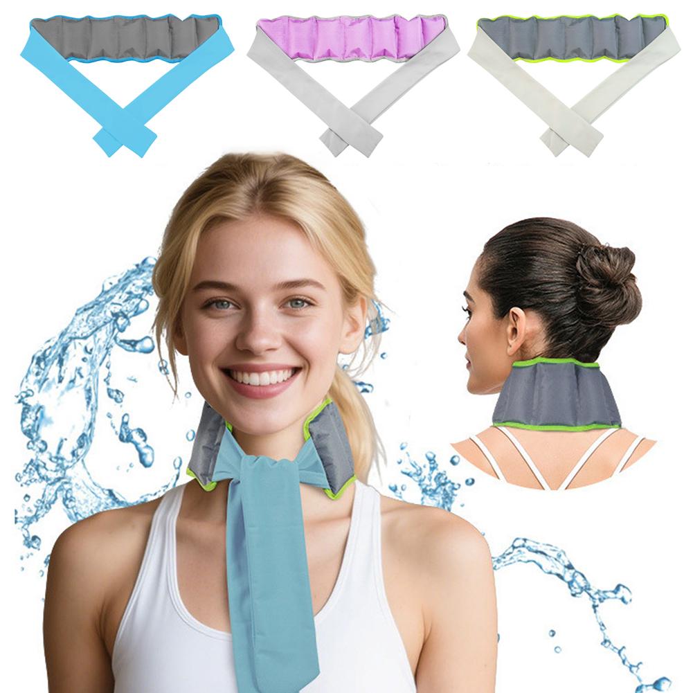 再利用可能な冷却アイスネックラップ、冷感ジェルスカーフ、夏用 - Energy Gel Pack のレビューと価格