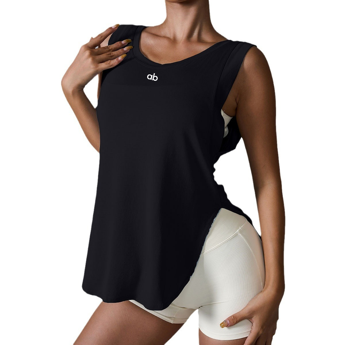 女性用ルーズノースリーブヨガベスト、速乾性スポーツブラウス、 - Running Hydration Vest のレビューと価格